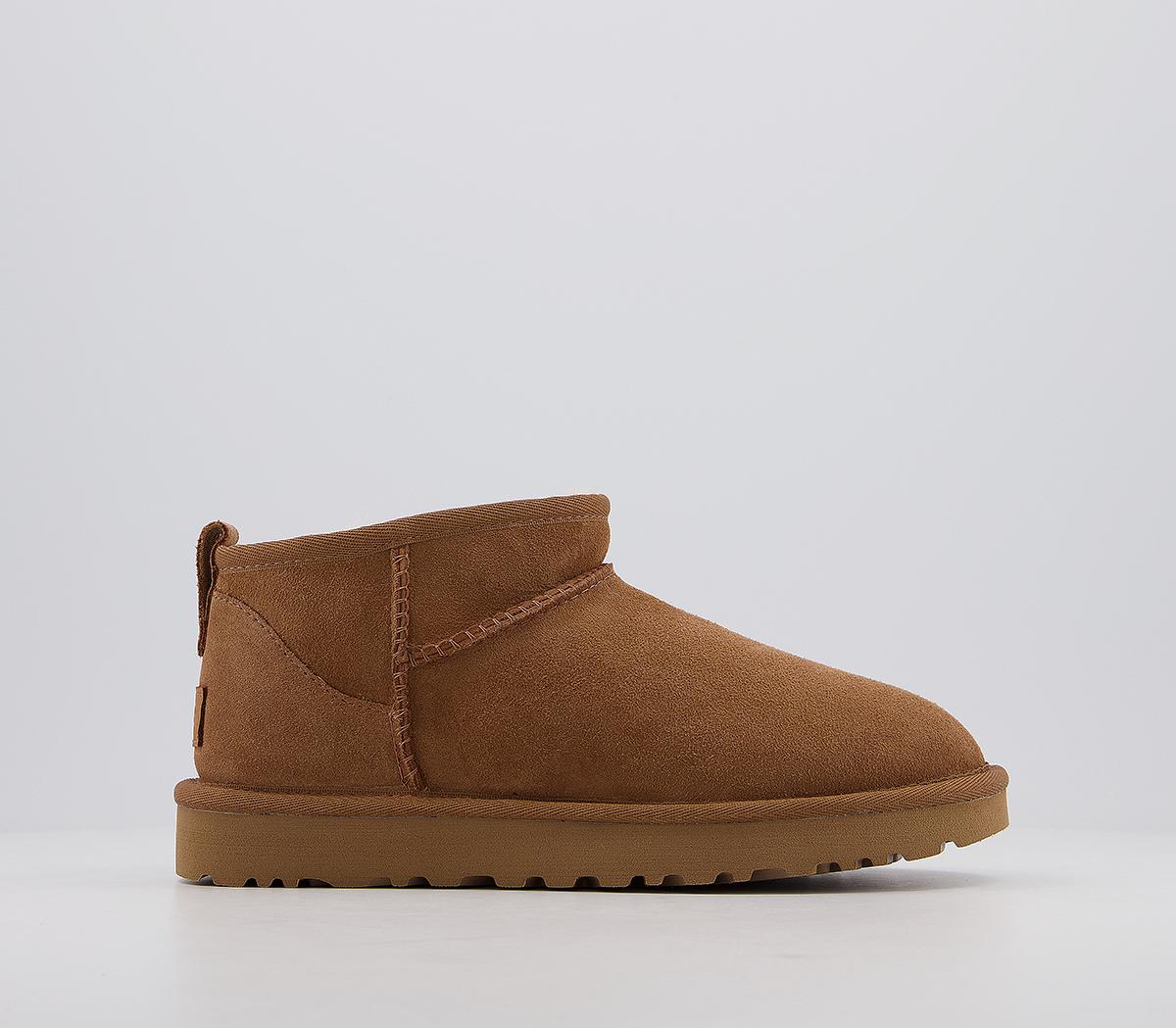 Womens UGG Classic Ultra Mini Boots Chestnut