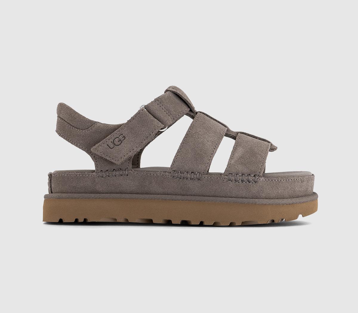 Womens UGG Goldenstar Strap Sandals Smoke Plume