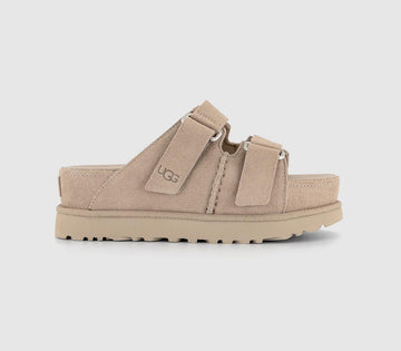 Womens UGG Goldenstar Hi Slides Sand