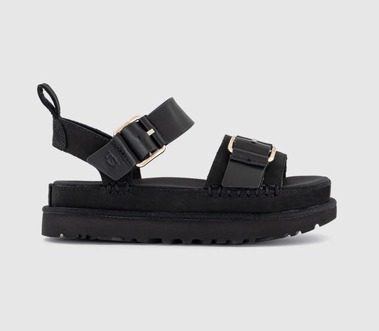 Womens UGG Goldenstar Villa Sandals Black
