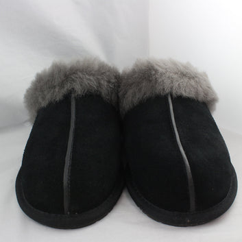 Womens UGG Scuffette Ii Black Grey Slippers