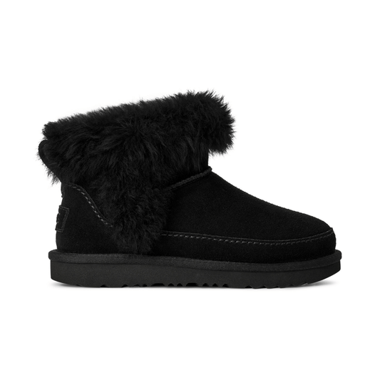 UGG Girls Classic Ultra Mini Chalet Black